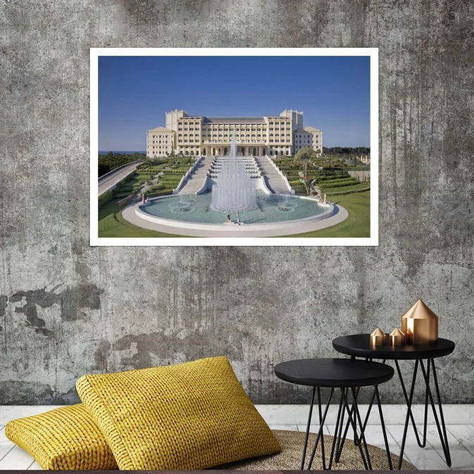 تابلو بکلیت طرح منظره هتل ماردان پالاس مدل قاب شاسی W-s8079