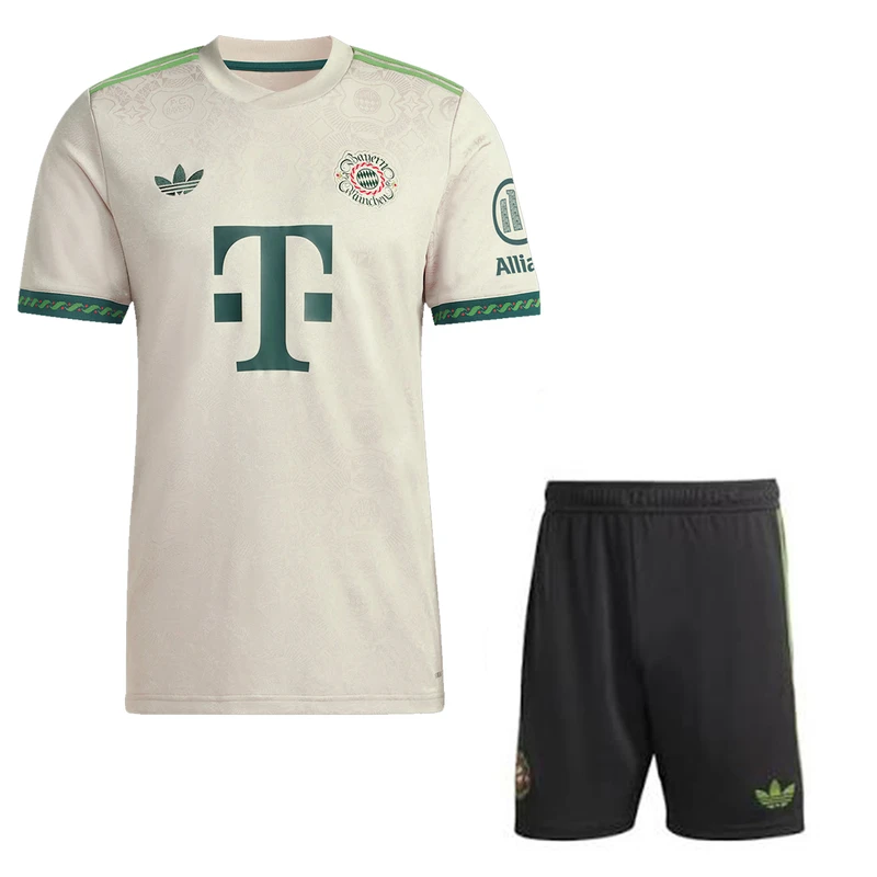 ست تی‌شرت آستین کوتاه و شلوارک ورزشی مردانه مدل بایرن مونیخ کد 3rd 2026