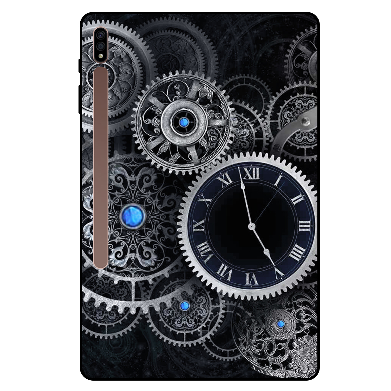 کاور مگافون طرح ساعت مدل 7741 مناسب برای تبلت سامسونگ Galaxy Tab S7 Plus 2020 / T970 / T976 / T975