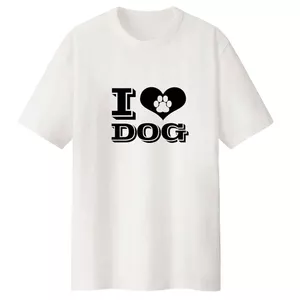 تی شرت لانگ آستین کوتاه زنانه مدل DOG  کد LL200 S
