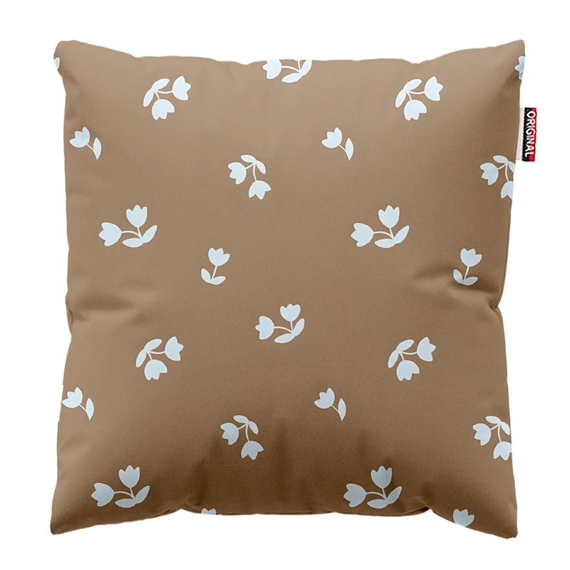 کوسن پاد آفرین مدل مینیمال طرح گل و برگ کد PK403411 سایز 40*40 سانتی متر