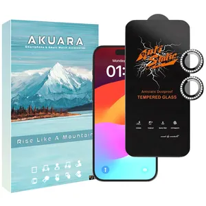 Akuara AKU ASNG Screen Protector Suitable For Apple iPhone 15 Mobile Phone with Lens Protector