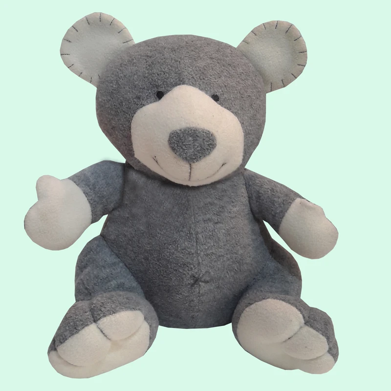 عروسک طرح خرس مدل گری کد 75 ارتفاع 26 سانتی متر