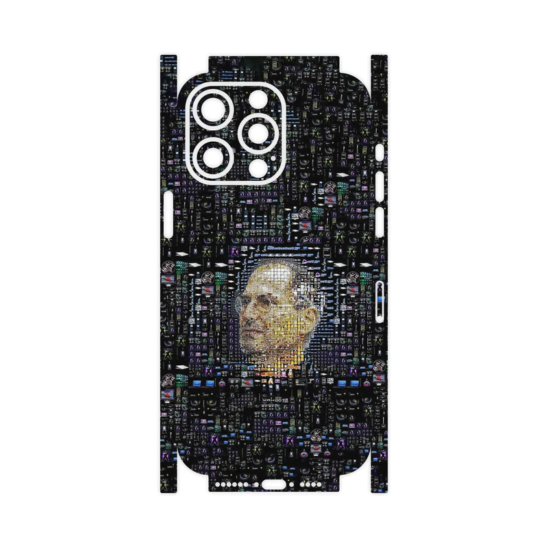 برچسب پوششی ماهوت مدل Collage of Steve Jobs 2-FullSkin مناسب برای گوشی موبایل اپل iPhone 15 Pro Max