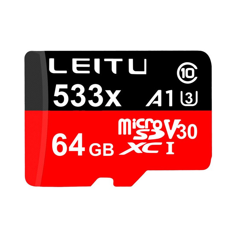 تصویر کارت حافظه microSDXC لیتو مدل533x A1 کلاس 10 استاندارد UHS-I سرعت 80MBps ظرفیت 64 گیگابایت