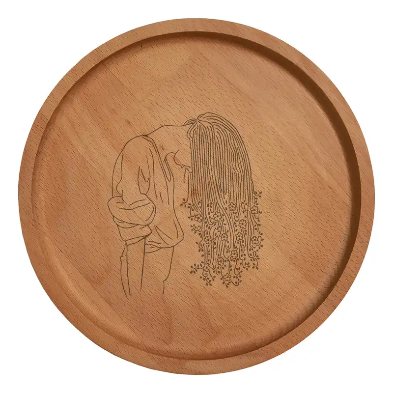 بشقاب چوبی مدل دختر 701030