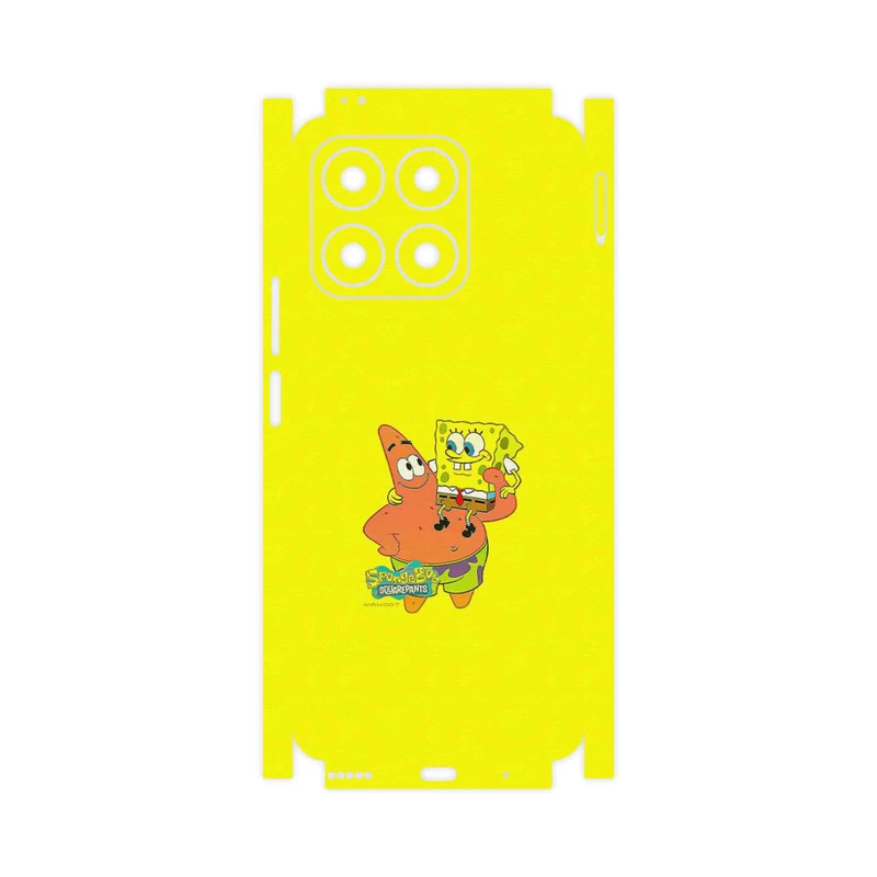برچسب پوششی ماهوت مدل SpongeBob SquarePants-FullSkin مناسب برای گوشی موبایل آنر X8a