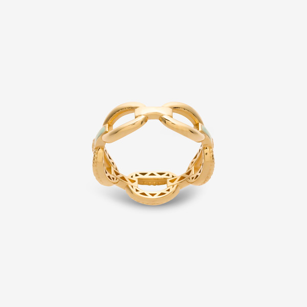 انگشتر طلا 18 عیار زنانه گلدم مدل R344003 سایز 56