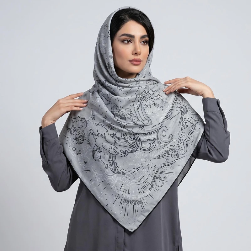 روسری زنانه مدل دست دوز کد 10153
