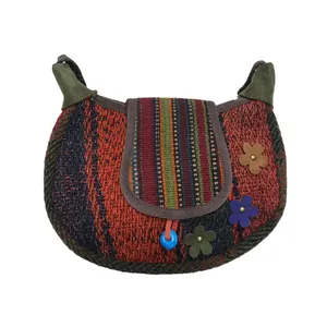 کیف رو دوشی جاجیم طرح گلیمی کد 5530