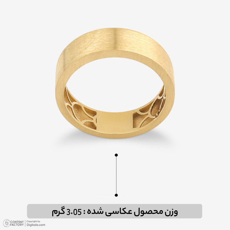 انگشتر طلا 18 عیار زنانه گلدم مدل R353004 - 3