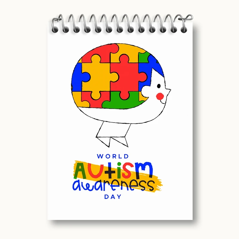 دفتر یادداشت 50 برگ خندالو مدل اتیسم Autism کد 26724