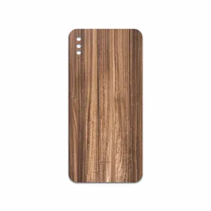 MAHOOT Light Walnut Wood Cover Sticker for Apple iPhone XS Max