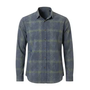 پیراهن آستین بلند یقه برگردان مردانه مدل MDSS-CH3450