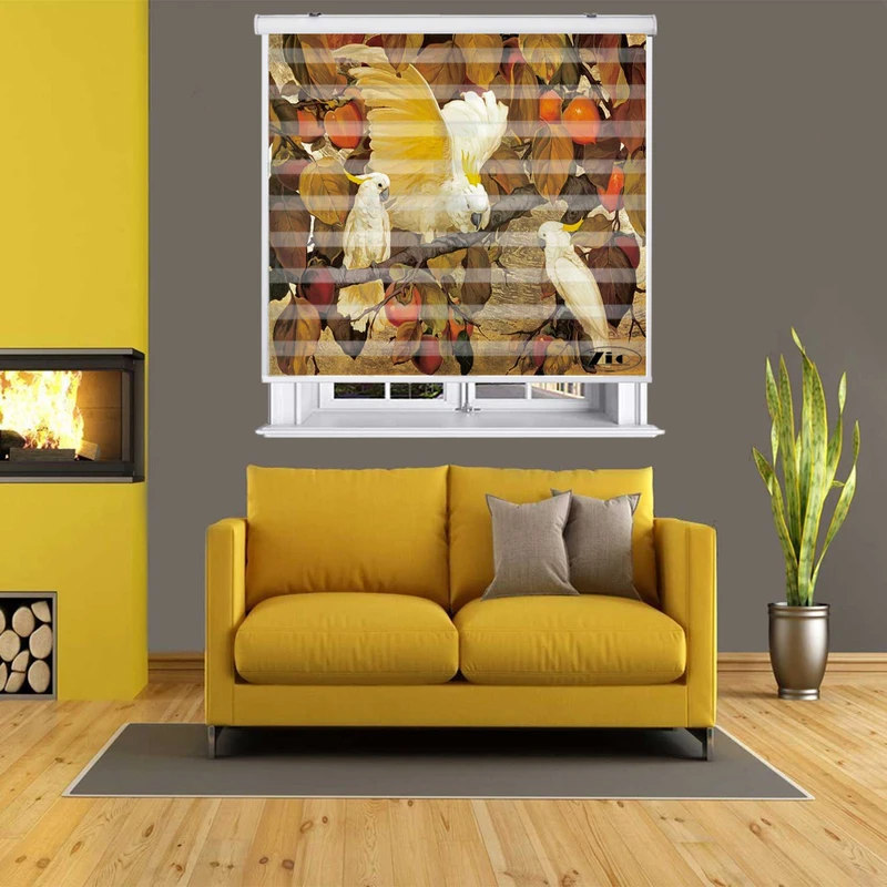 پرده زبرا زیو مدل P6020 سایز 150x200 سانتی متر