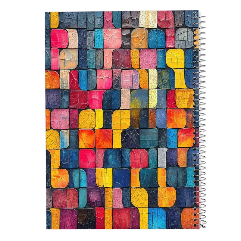 دفتر ژورنال نویسی 50 برگ مدوپد مدل نقطه ای طرح اشکال فانتزی کد DF16129