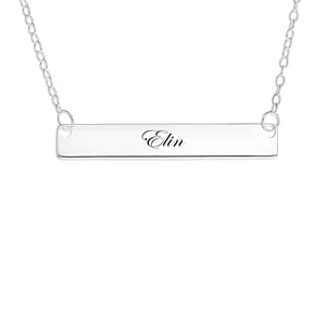 گردنبند نقره زنانه لیردا مدل اسم MST elin
