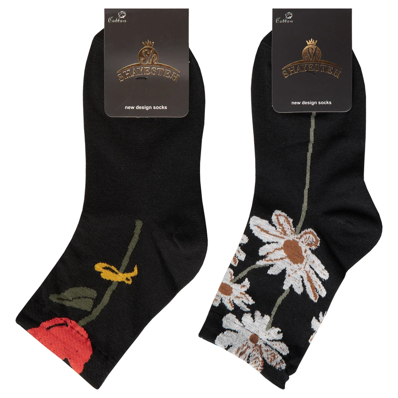 جوراب ساق بلند دخترانه شایسته مدل SH201 مجموعه 2 عددی