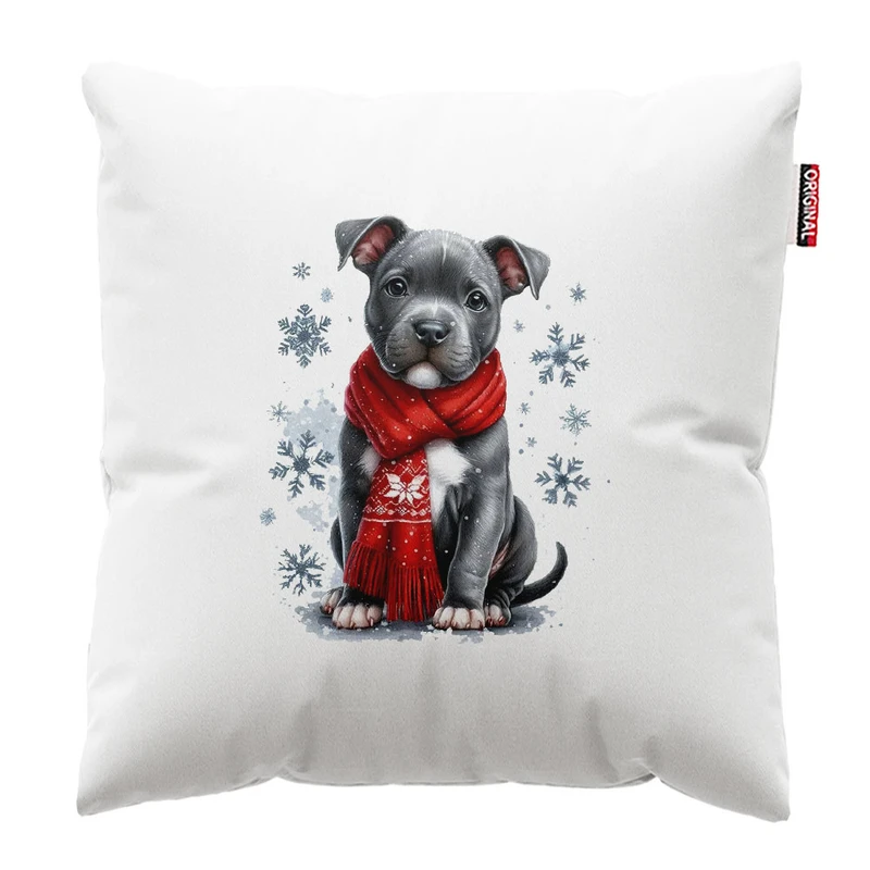 کوسن پاد آفرین طرح سگ کد 3002 سایز 30*30 سانتی متر