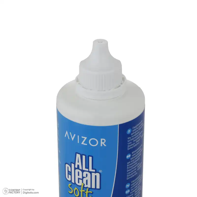 محلول شستشوی لنز آویزور مدل All clean soft  حجم 350 میلی لیتر