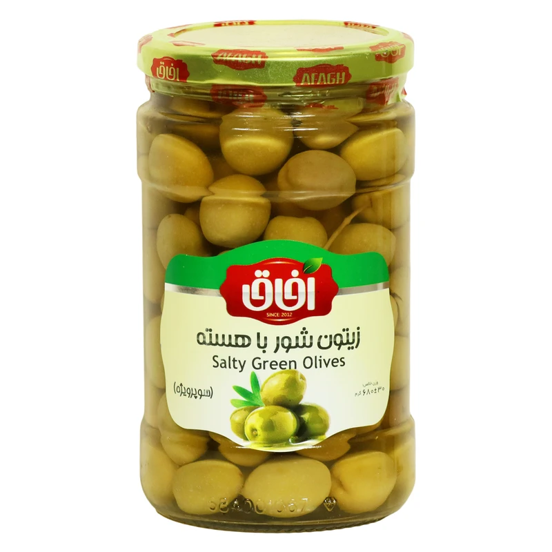 زیتون شور آفاق - 680 گرم