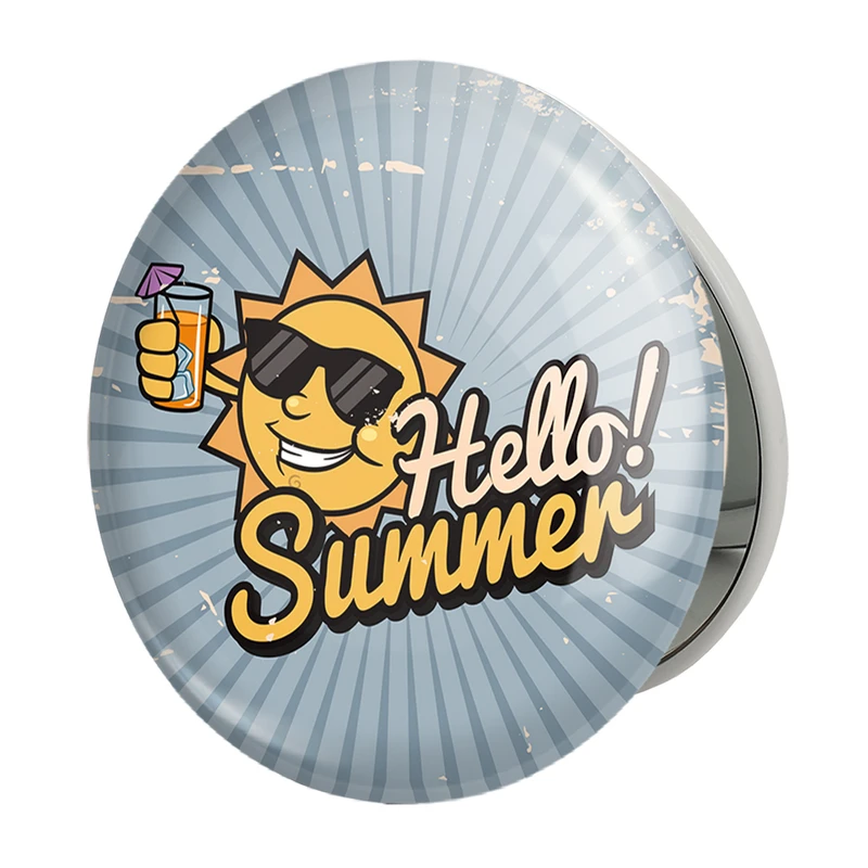 آینه جیبی خندالو طرح تابستان مدل تاشو کد 29594