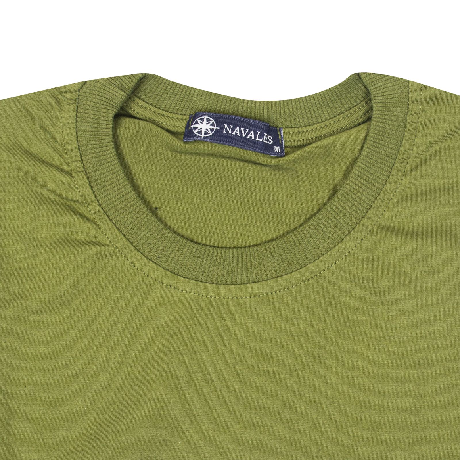 تی شرت آستین کوتاه مردانه ناوالس مدل THINK رنگ زیتونی -  - 3