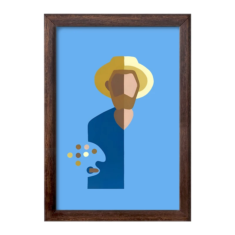 تابلو خندالو طرح ونسان ونگوگ کد F4815