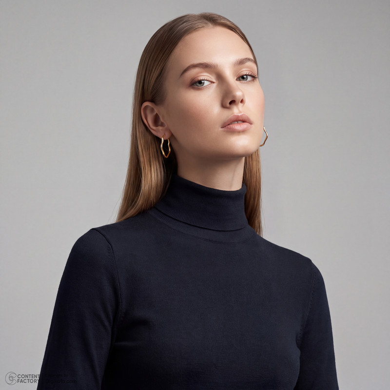 گوشواره حلقه‌ای طلا 18 عیار زنانه گالری طلای مهرسین مدل MK575