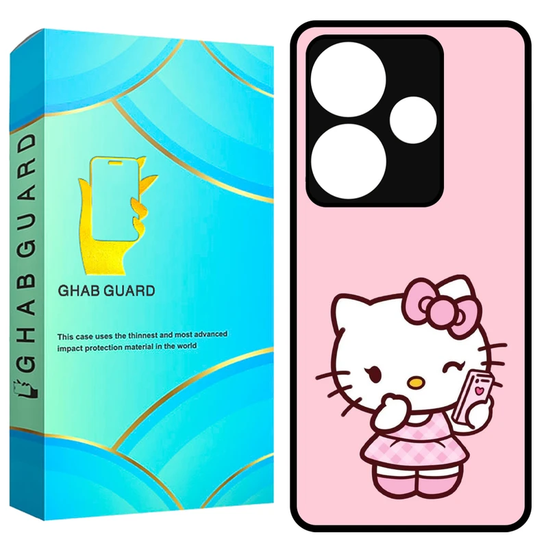 کاور قاب گارد طرح کیتی مدل GF620 مناسب برای گوشی موبایل شیائومی Poco F6 5G / Redmi Turbo 3 5G