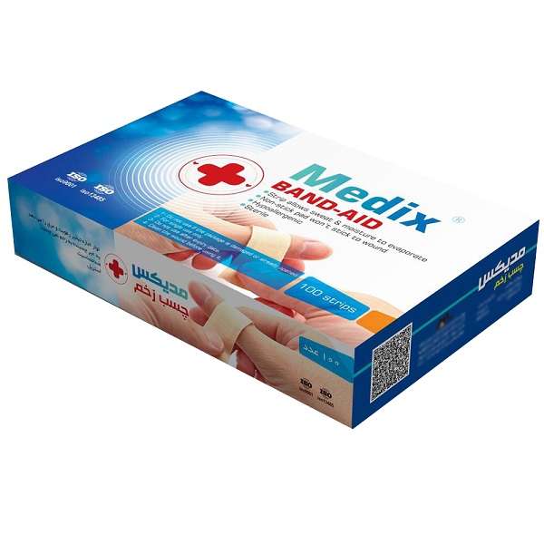 چسب زخم مدیکس مدل آنتی آلرژی بسته 100 عددی