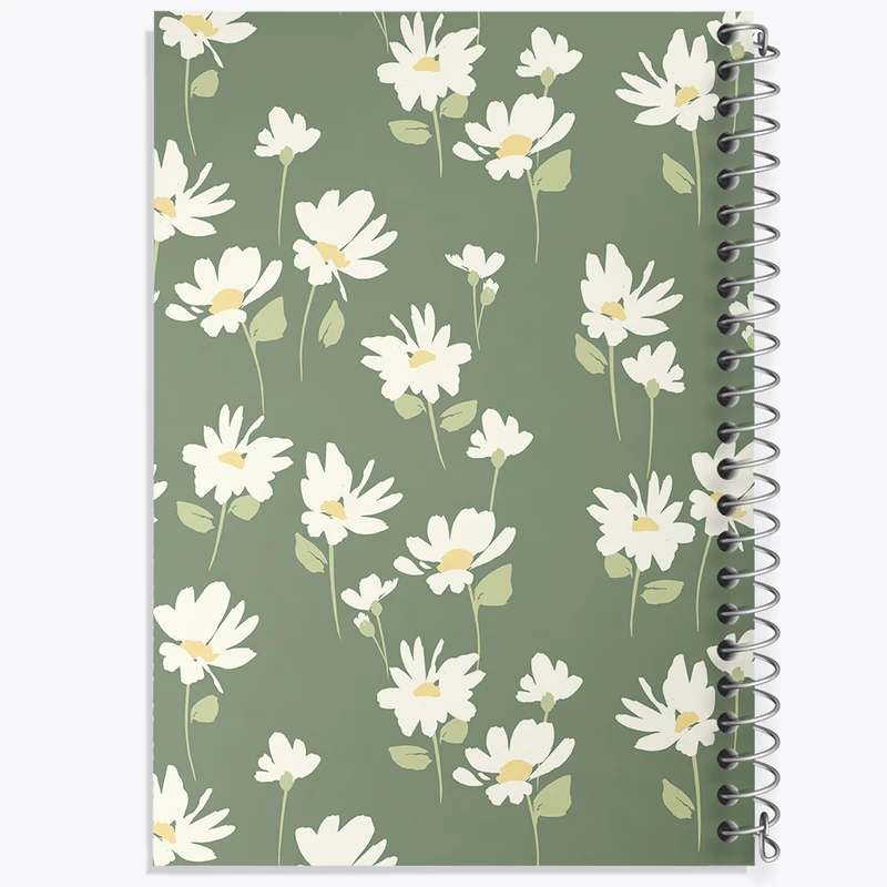 دفتر نت موسیقی 50 برگ خندالو مدل گل گلی کد N607