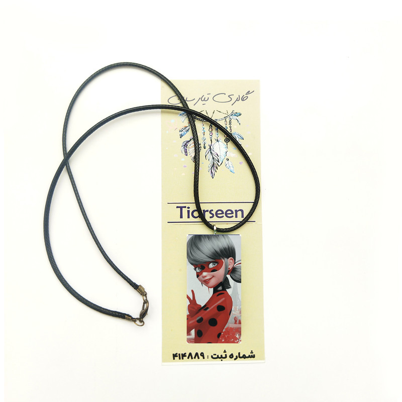 گردنبند دخترانه گالری تیارسین مدل دختر کفشدوزکی کد TR316
