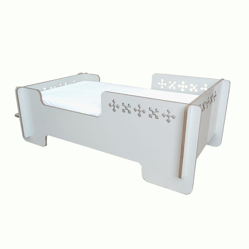 تختخواب کودک کراس مدل اسلیمی LEAV_05