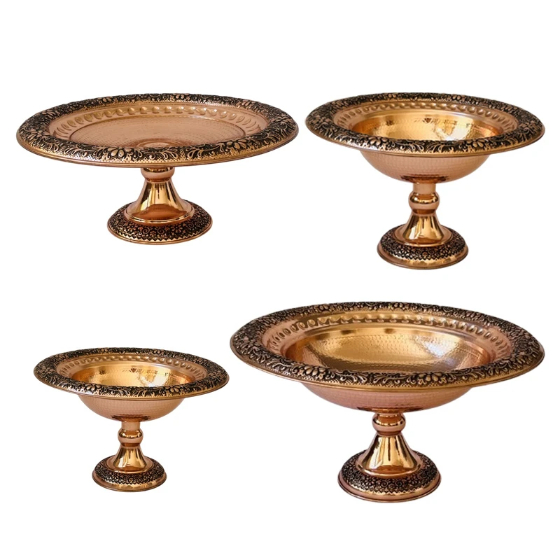 آجیل خوری مسی کد ZH345.5 مجموعه 4 عددی