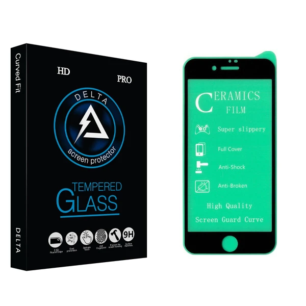 محافظ صفحه نمایش سرامیکی دلتا مدل Fit مناسب برای گوشی موبایل اپل iPhone 8 Plus