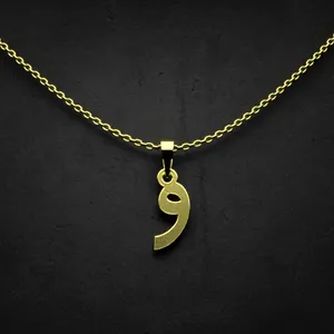 گردنبند طلا 18 عیار زنانه مدوپد مدل حرف و کد I3-1-1330