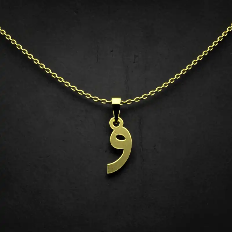 گردنبند طلا 18 عیار زنانه مدوپد مدل حرف و کد I3-1-1330