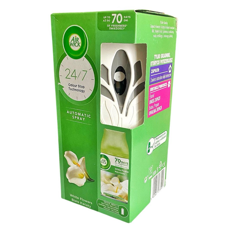 دستگاه خوشبو کننده هوا ایرویک مدل تایمر دار حجم 250 میلی لیتر به همراه اسپری White Flowers