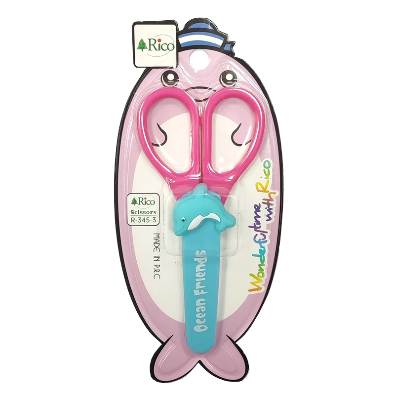 قیچی ریکو مدل فانتزی دوستان دریایی طرح دلفین