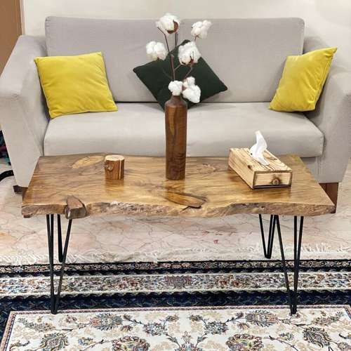 میز جلومبلی مدل چوبی طرح طبیعی