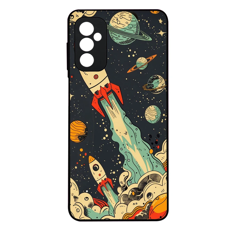 کاور گارد قاب علوی مدل دور ژله ای پشت گلس MLG مناسب برای گوشی موبایل سامسونگ Galaxy M52