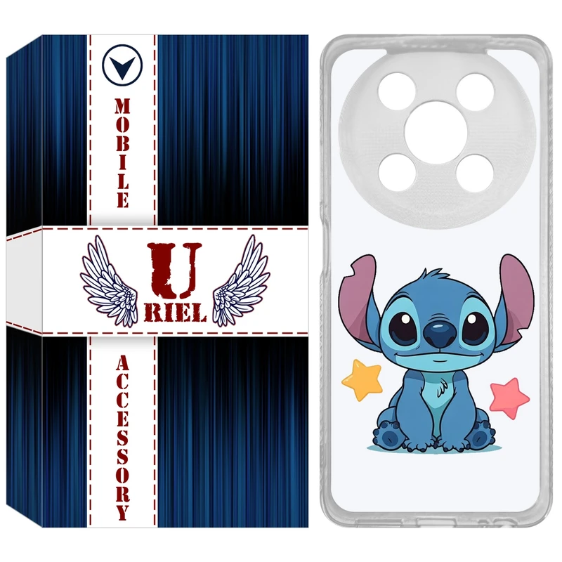 کاور یوریل مدل Clear کد 70 طرح استیچ مناسب برای گوشی موبایل وکال V2 / V2 Lite