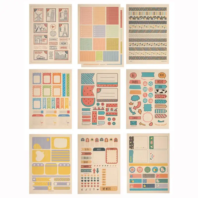 کاغذ یادداشت مدل پلنرساز مجموعه 10 عددی