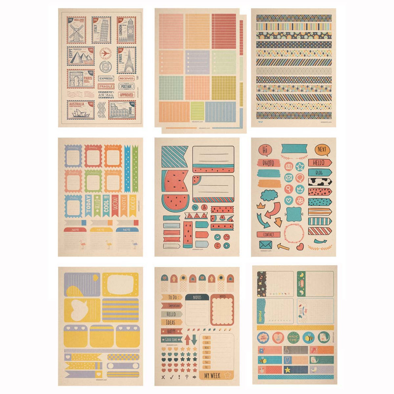 کاغذ یادداشت مدل پلنرساز مجموعه 10 عددی