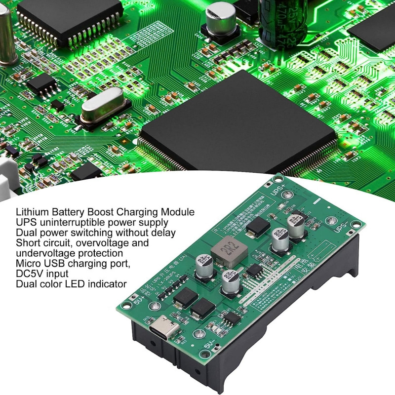 ماژول یو پی اس UPS و شارژر باتری لیتیومی مدل LX-2BUPS 12V
