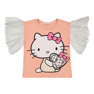 بلوز آستین کوتاه دخترانه مون‌سا مدل 461503