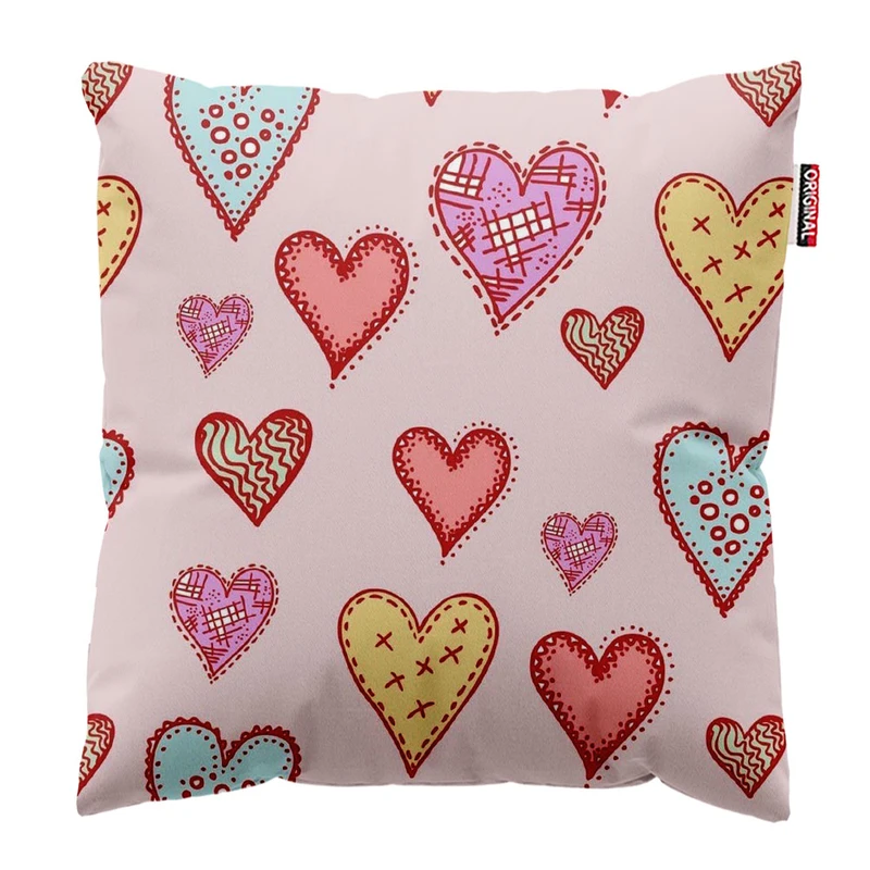 کوسن پاد آفرین طرح قلب سایز 30*30 سانتی متر
