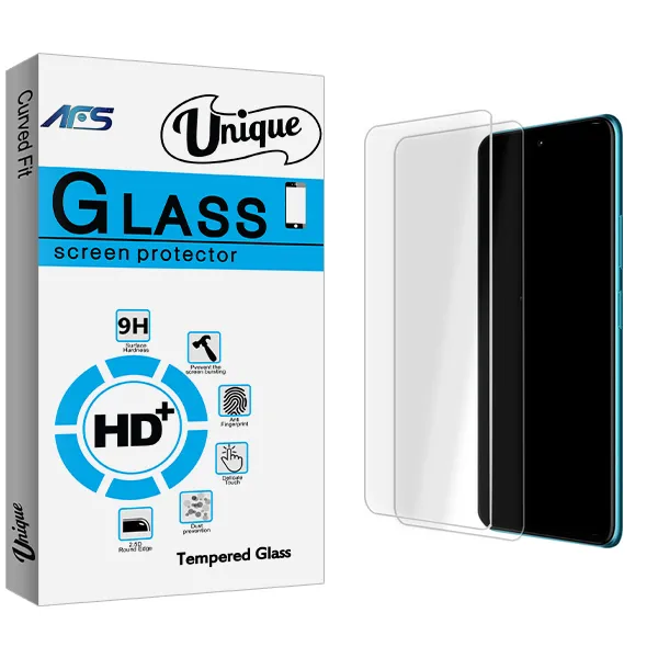 محافظ صفحه نمایش شیشه ای ای اف اس مدل Unique Glass MIX مناسب برای گوشی موبایل شیائومی Poco M4 Pro 5G بسته دو عددی