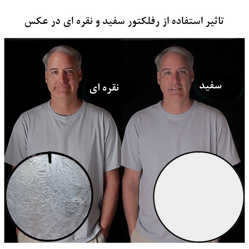 رفلکتور 2 کاره زومی مدل 2in1 سایز 110x110 سانتی متر